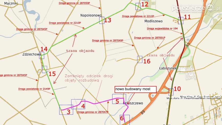 Aktualno Ci Uwaga Zmiana Organizacji Ruchu W Krzyszczewie