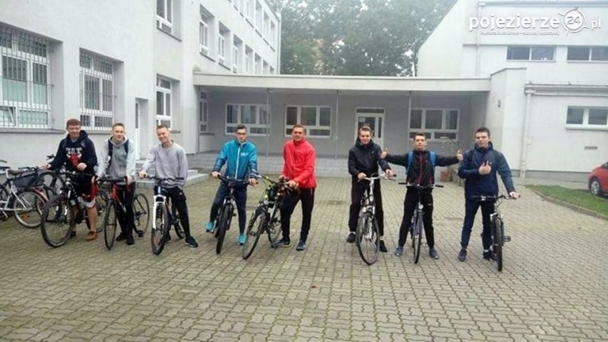 Rowerowe rajdy uczniów inowrocławskiej „Budowlanki”
