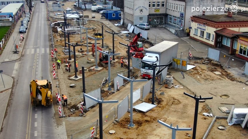 Trwa budowa Zintegrowanego Centrum Przesiadkowego w Gnieźnie