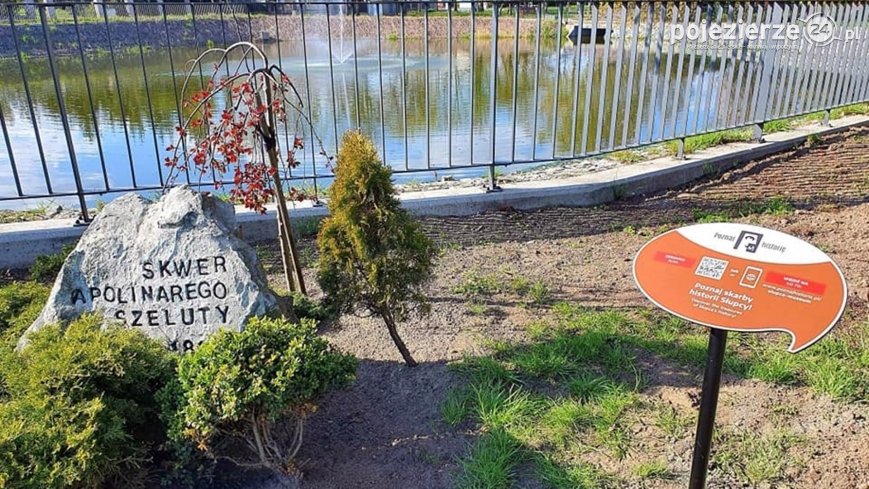 Skwer Apolinarego Szeluty w Słupcy „przemawia”