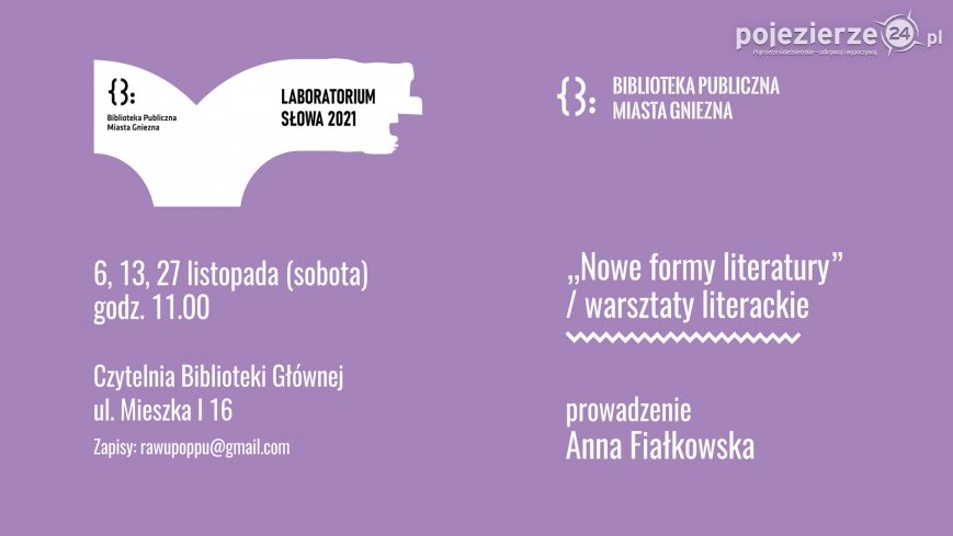 Nowe formy literatury – warsztaty literackie