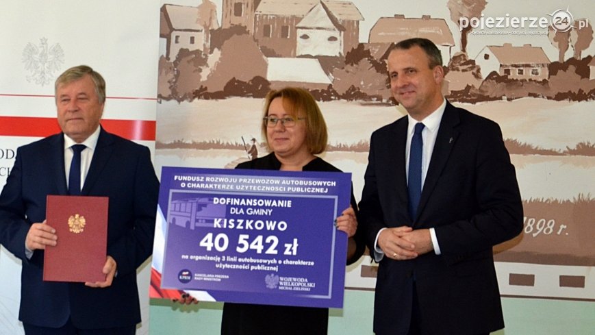 40.542 zł dofinansowania dla Gminy Kiszkowo