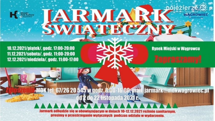Zapraszamy na Jarmark Świąteczny w Wągrowcu