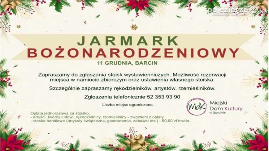 Jarmark Bożonarodzeniowy w Barcinie