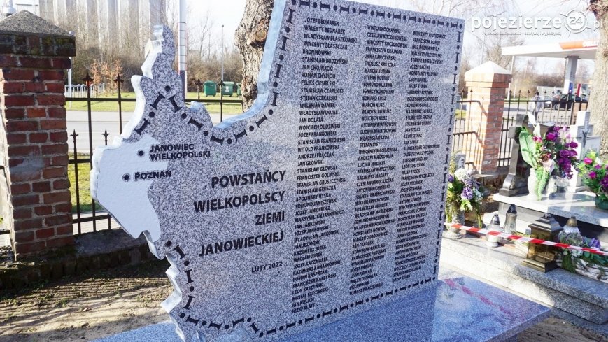 W Janowcu Wlkp. zostanie odsłonięta tablica ku czci powstańców wielkopolskich