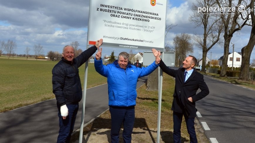 Ścieżka rowerowa Kiszkowo – Sroczyn oficjalnie otwarta!