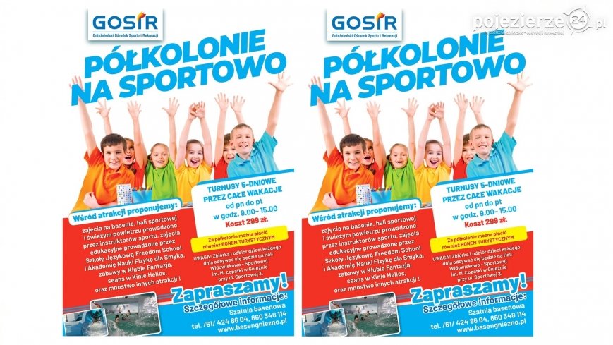 GOSiR zaprasza na letnie półkolonie na „sportowo”!