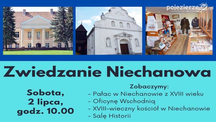 Zapraszamy na zwiedzanie pałacu w Niechanowie