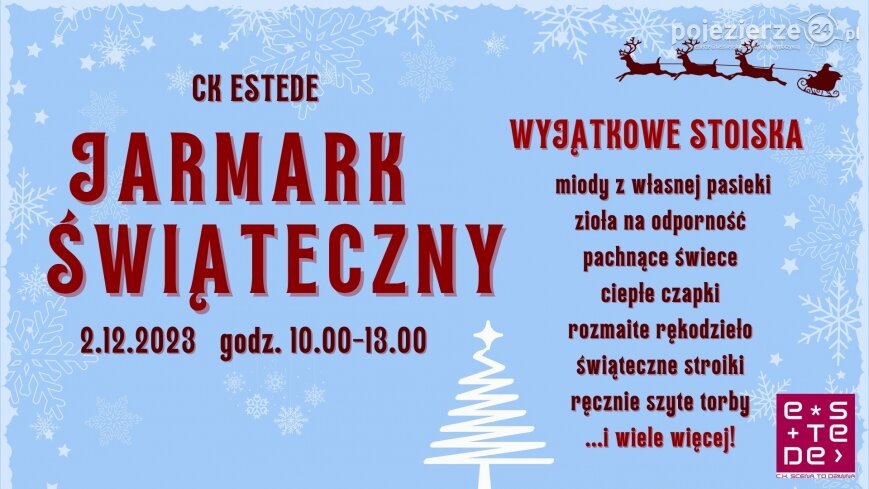 Świąteczny jarmark w Centrum Kultury eSTeDe
