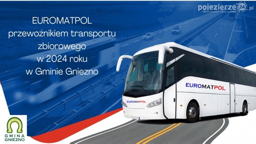 Euromatpol kolejny rok przewoźnikiem transportu publicznego w Gminie Gniezno