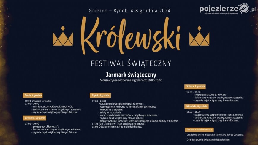 Królewski Festiwal Świąteczny w Gnieźnie 