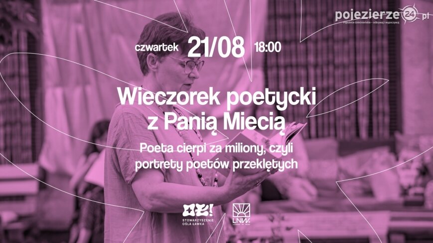 Wieczorek poetycki z Panią Miecią w Latarni na Wenei