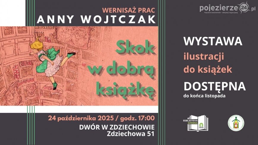 „Skok w dobrą książkę” – zapraszamy na wyjątkową wystawę do dworu w Zdziechowie
