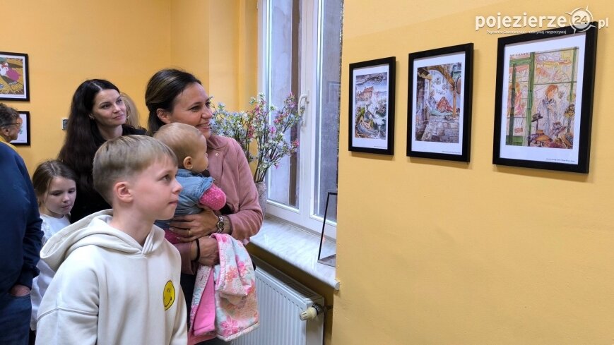 „Skok w dobrą książkę” – wernisaż ilustracji Anny Wojtczak