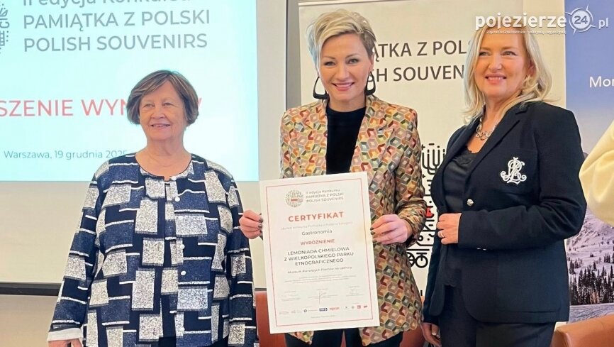 Lemoniada Chmielowa z Wielkopolskiego Parku Etnograficznego wyróżniona w konkursie „Pamiątka z Polski – Polish Souvenirs”!