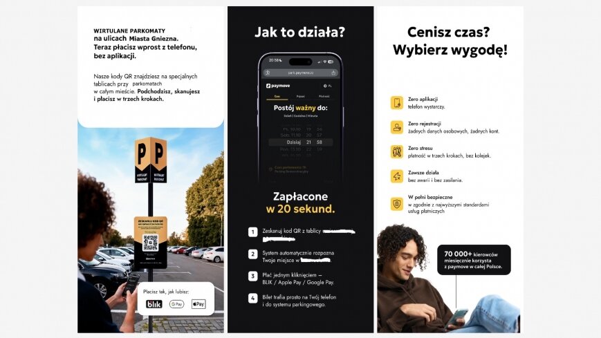 Wirtualne parkomaty wkroczyły do Gniezna