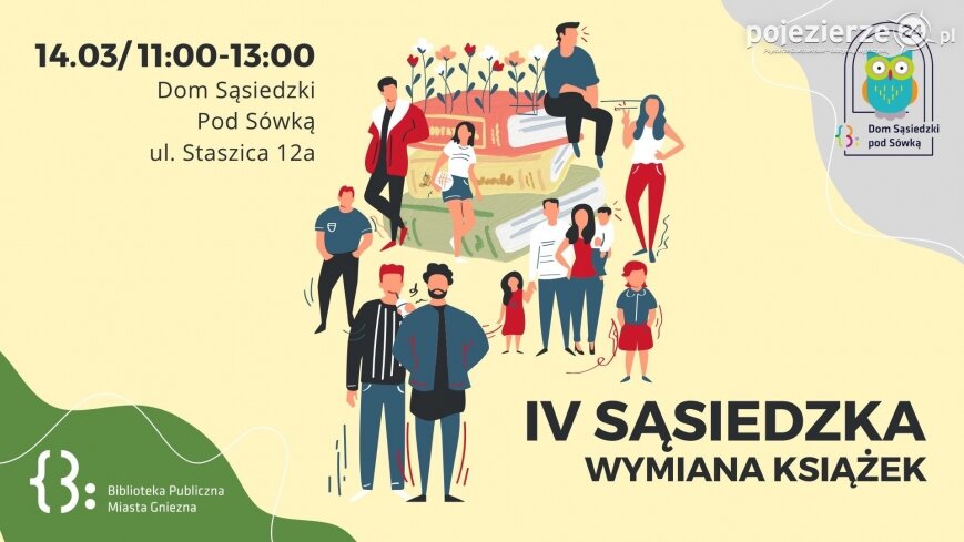 Uwolnij swoje półki i znajdź nową lekturę! IV Sąsiedzka Wymiana Książek w Gnieźnie