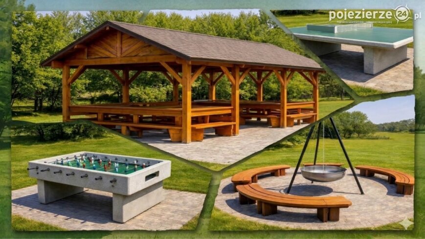 W Mącznikach stanie wiata z ławkami i stołami wraz z miejscem do rekreacji 