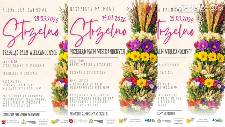 Zapraszamy do Strzelna na Przegląd Palm Wielkanocnych