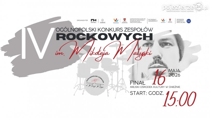 Zapraszamy na finał Ogólnopolskiego Konkursu Zespołów Rockowych im. Mikołaja Matyski