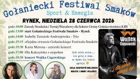 Gołaniecki Festiwal Smaków z koncertem Wojciecha Cugowskiego!