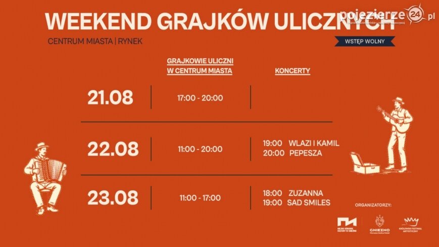 Weekend Grajków Ulicznych w Gnieźnie