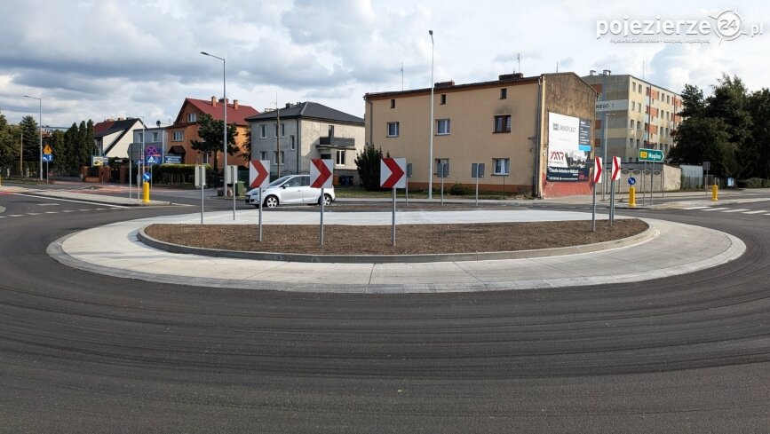 W centrum Barcina wybudowano rondo