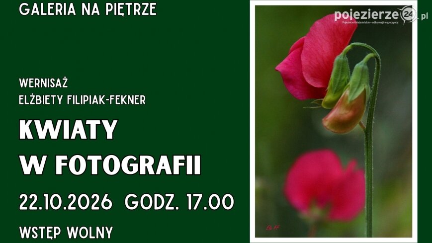„Kwiaty w fotografii” w Galerii Na Piętrze