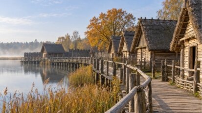 Rekonstrukcje Biskupina pokazują odkrycia i interpretacje archeologów