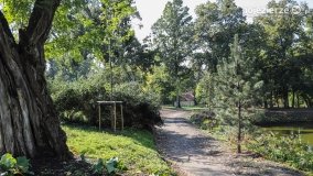 Park w Lubostroniu w jesiennej szacie - zdjęcie 1