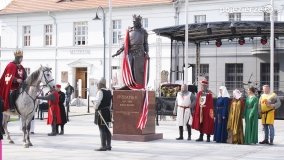 W Rogoźnie odsłonięto pomnik króla Przemysła II - zdjęcie 49