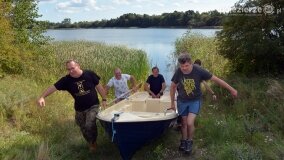 Lokomobila spoczywa na dnie jeziora Kłeckiego... - zdjęcie 43