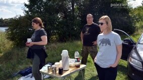 Lokomobila spoczywa na dnie jeziora Kłeckiego... - zdjęcie 42