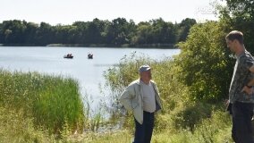 Lokomobila spoczywa na dnie jeziora Kłeckiego... - zdjęcie 20