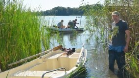 Lokomobila spoczywa na dnie jeziora Kłeckiego... - zdjęcie 18
