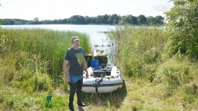 Lokomobila spoczywa na dnie jeziora Kłeckiego... - zdjęcie 9