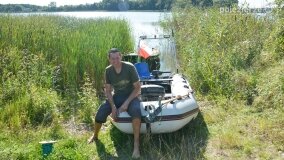 Lokomobila spoczywa na dnie jeziora Kłeckiego... - zdjęcie 5