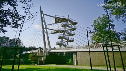 Kładka pieszo-rowerowa w Owińskach w jesiennym słońcu!