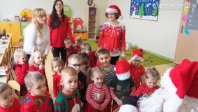 Św. Mikołaj zawitał do przedszkoli i żłobka w gminie Gniezno - zdjęcie 13
