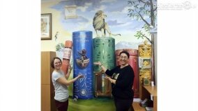 Fantastyczny mural! „Zaczarowana Kraina Książek” w bibliotece w Zdziechowie! - zdjęcie 15