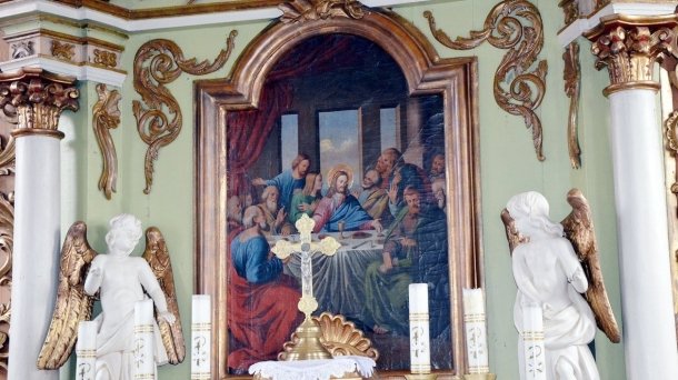 Obraz Leonarda da Vinci w Łagiewnikach Kościelnych?