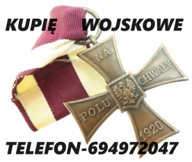 KUPIĘ WOJSKOWE MEDALE, ORDERY, ODZNAKI, ODZNACZENIA KONTAKT 694972047 - zdjęcie 1