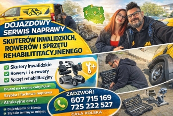 Naprawy skuterów inwalidzkich, rowerów i sprzętu rehabilitacyjnego - zdjęcie 2