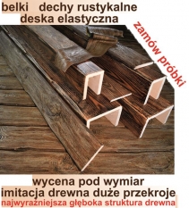 BELKI RUSTYKALNE Na Wymiar STARE DREWNO deska elastyczna na elewacje Darmowe PRÓBKI - zdjęcie 2