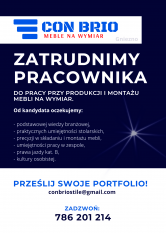 Pracownik do produkcji i montażu mebli na wymiar - zdjęcie 1