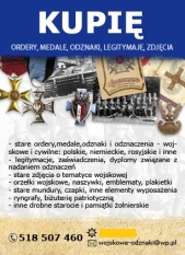 Kupię stare ordery, medale, odznaki, odznaczenia, orzełki - zdjęcie 1