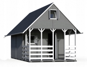 Domek ogrodowy Zylajek do samodzielnego montażu 1 400 x 600 cm - zdjęcie 2