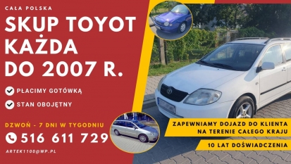 Skup Toyot - Każdy Stan do 2007 r - zdjęcie 5