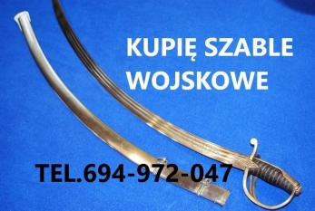 KUPIĘ WOJSKOWE SZABLE, BAGNETY, NOŻE, KORDZIKI, MILITARIA