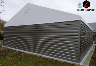 Hale namiotowe/magazyny całoroczne solidne konstrukcje stalowe - zdjęcie 5